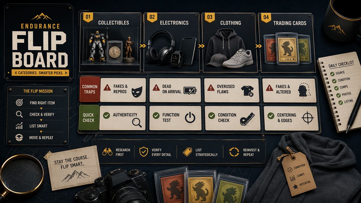 Endurance For Pokemon, Collectibles, Electronics, And Clothing Flips visual