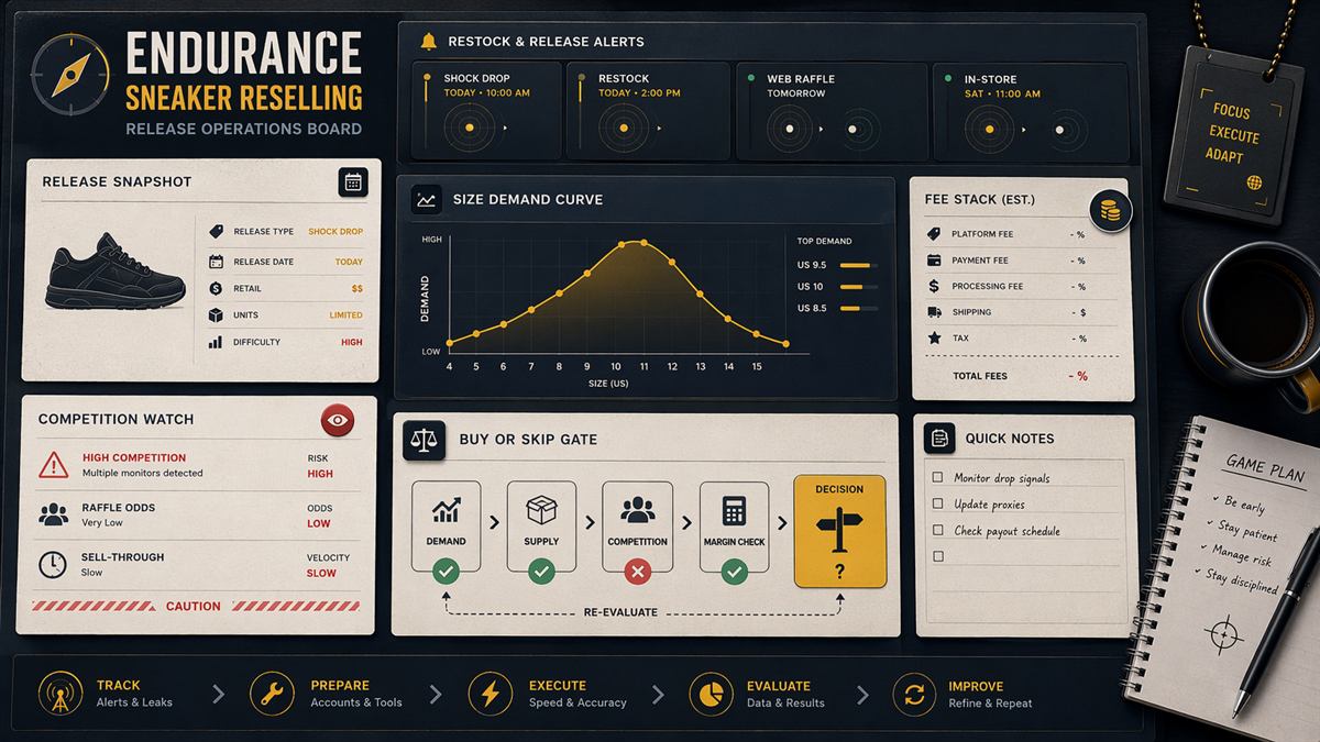 Endurance For Sneaker Reselling: SNKRS, Restocks, Shock Drops, And Stock Numbers visual