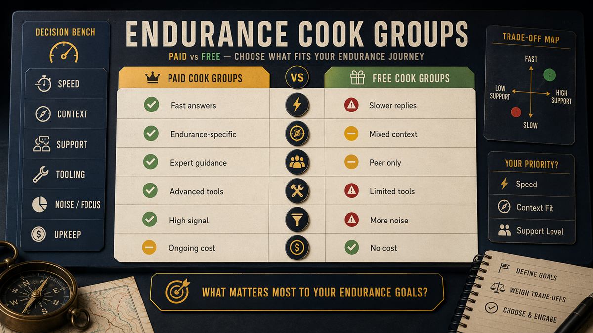 Endurance Vs Free Cook Groups: When Paid Reselling Communities Make Sense visual